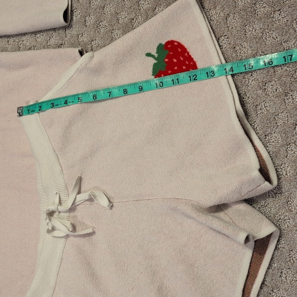 Kate Spade Two-piece Hoodie And Short Set Strawberry - Picture 5 of 14